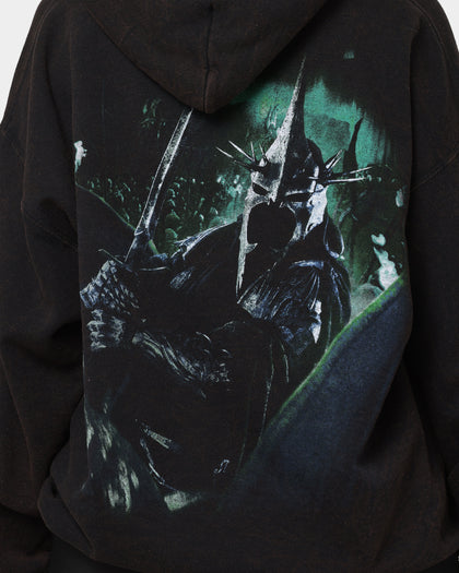 American Thrift X Lord Of The Rings Witch-King Of Angmar Vintage Hoodie Washed Black