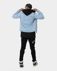 Saint Morta London Hooded Denim Jacket V2 Light Blue/Black