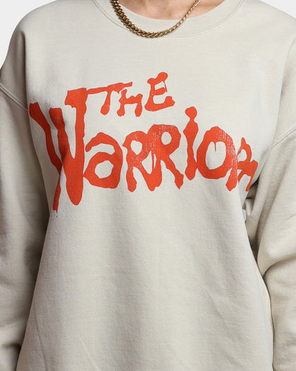 American Thrift X The Warriors Poster Crewneck Stone
