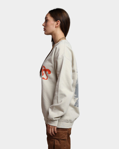 American Thrift X The Warriors Poster Crewneck Stone