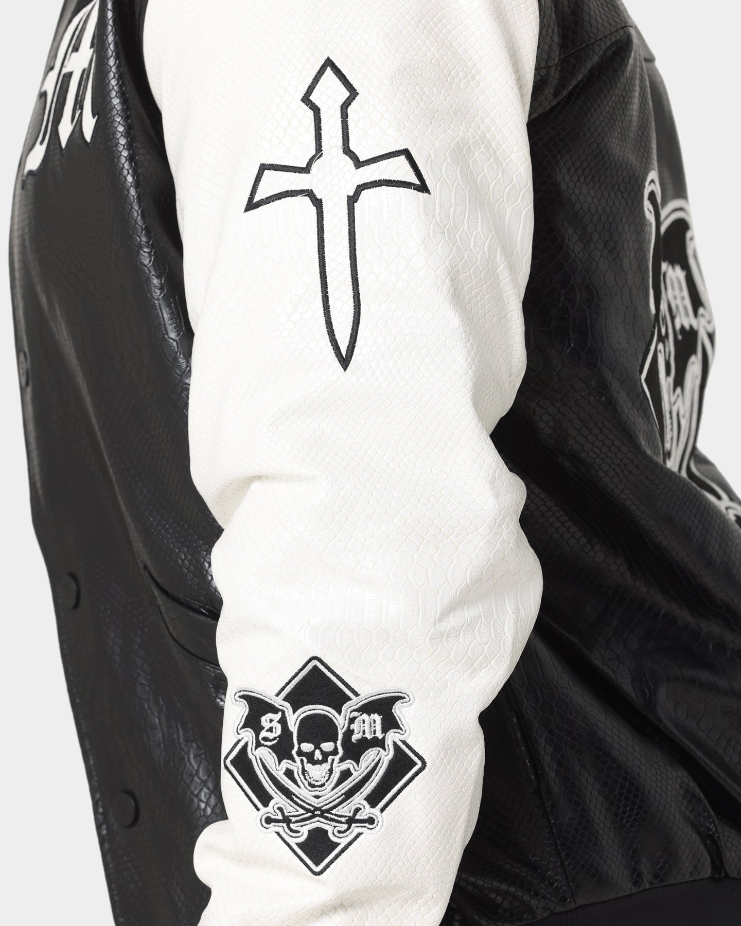 Saint Morta Graveyard Reptile Jacket Black/White | Culture Kings US