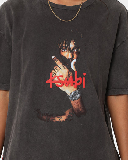 Ksubi X Juice Wrld 999 Biggie Vintage T-Shirt Faded Black