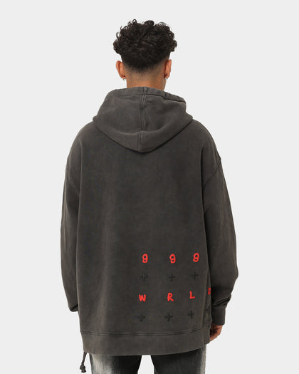 Ksubi X Juice Wrld 999 Wrld Biggie Hoodie Faded Black