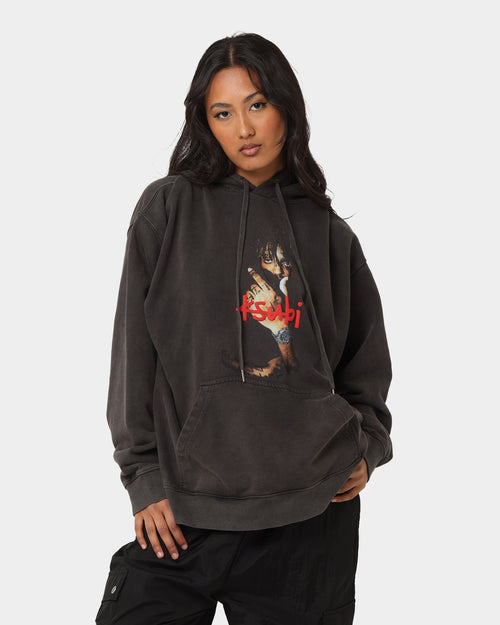 Ksubi X Juice Wrld 999 Wrld Biggie Hoodie Faded Black