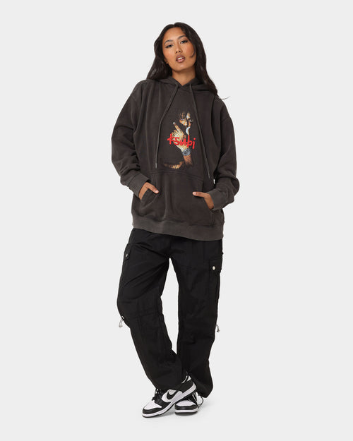 Ksubi X Juice Wrld 999 Wrld Biggie Hoodie Faded Black