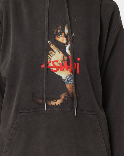 Ksubi X Juice Wrld 999 Wrld Biggie Hoodie Faded Black