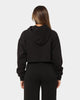 Calvin Klein Women's Shiny Institutional Hoodie Ck Black