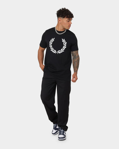 Fred Perry Laurel Wreath Print T-Shirt Black