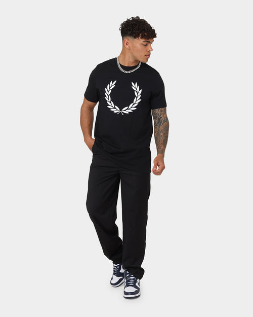 Fred Perry Laurel Wreath Print T-Shirt Black