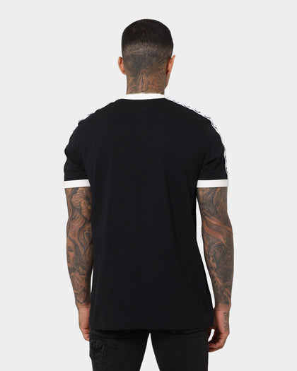 Fred Perry Taped Ringer T-Shirt Black