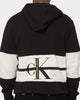 Calvin Klein Stripe CK Colourblock Hoodie Ck Black