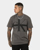 Calvin Klein Stripe CK Washed T-Shirt Industrial Grey