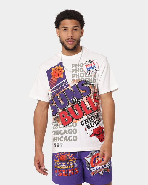 Mitchell & Ness Phoenix Suns VS Chicago Bulls 1993 Finals Vintage T-Shirt Vintage White