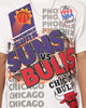 Mitchell & Ness Phoenix Suns VS Chicago Bulls 1993 Finals Vintage T-Shirt Vintage White