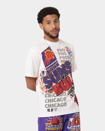 Mitchell & Ness Phoenix Suns VS Chicago Bulls 1993 Finals Vintage T-Shirt Vintage White
