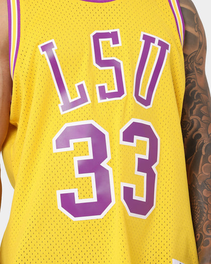 Mitchell & Ness Shaquille O'Neal Louisiana State University '90-'92 Jersey Yellow