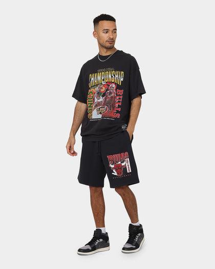 Mitchell & Ness Seattle Sonics VS Chicago Bulls 1996 Finals T-Shirt Faded Black