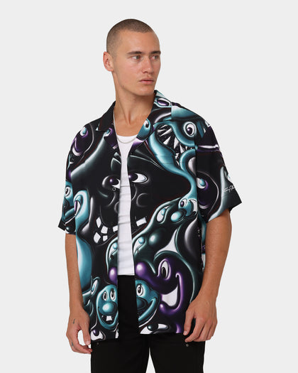 Carré X Kenny Scharf Blablob Button Up Shirt Black