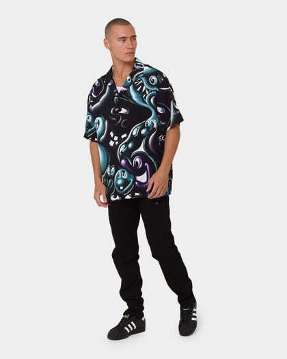 Carré X Kenny Scharf Blablob Button Up Shirt Black