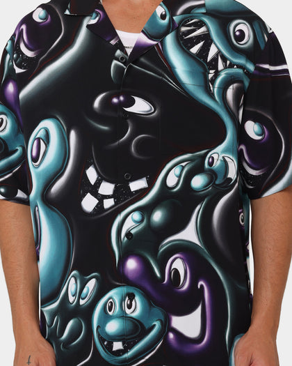 Carré X Kenny Scharf Blablob Button Up Shirt Black