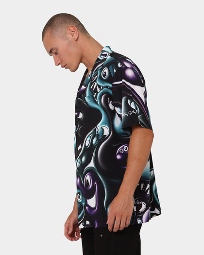 Carré X Kenny Scharf Blablob Button Up Shirt Black