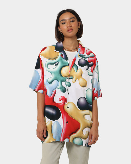 Carré X Kenny Scharf Blobareblob Button Up Shirt Off White