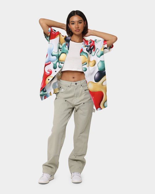 Carré X Kenny Scharf Blobareblob Button Up Shirt Off White