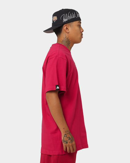 Kappa Authentic Hey T-Shirt Red Persian/White