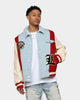 Lifted Anchors Claridge Letterman Jacket Denim/Red/Cream