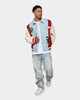 Lifted Anchors Claridge Letterman Jacket Denim/Red/Cream