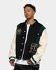 Lifted Anchors Claridge Letterman Jacket Cream