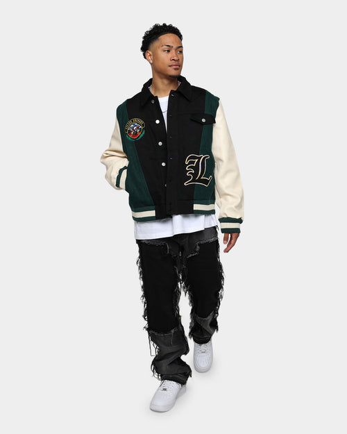 Lifted Anchors Claridge Letterman Jacket Cream