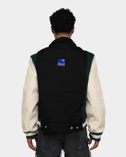 Lifted Anchors Claridge Letterman Jacket Cream