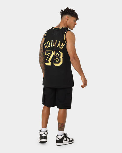Mitchell & Ness Dennis Rodman Los Angeles Lakers Black Gold Swing Jersey Black/Gold