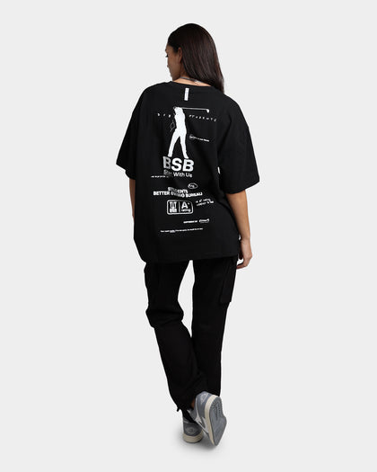 Students Golf Better Swing Bureau T-Shirt Black
