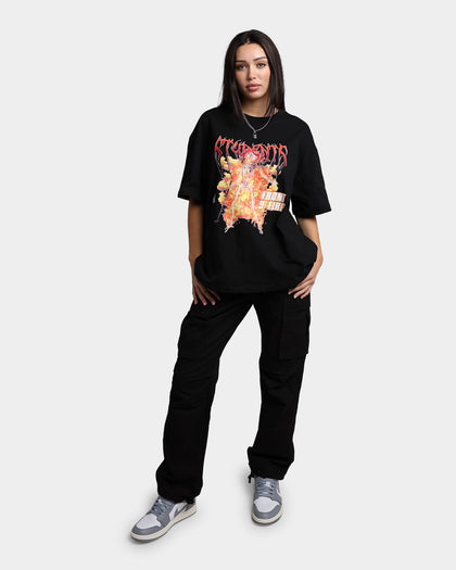 Students Golf Front 9 Fire T-Shirt Black