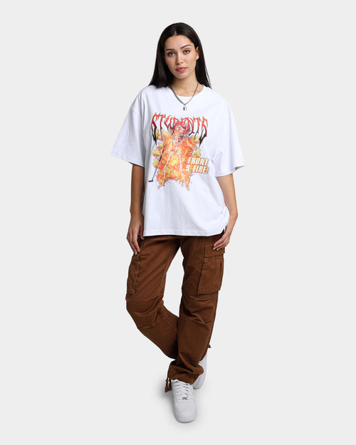 Students Golf Front 9 Fire T-Shirt White