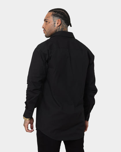 Saint Morta Egyptian Long Sleeve Button Up Shirt Black