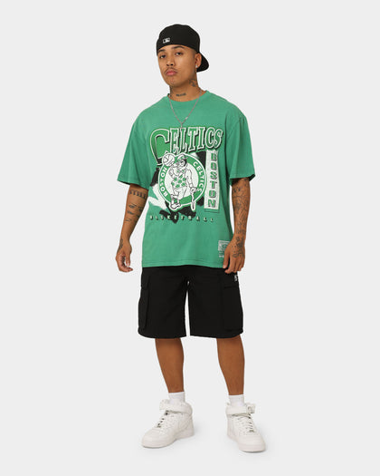 Mitchell & Ness Boston Celtics Brush Off T-Shirt Faded Green