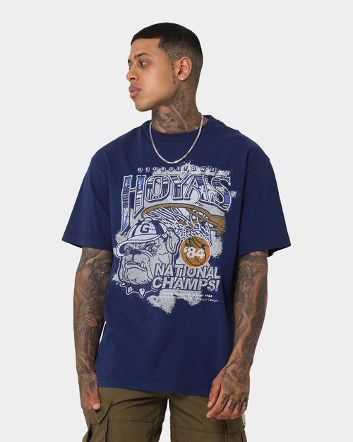 Mitchell & Ness Georgetown Hoyas '84 Champions T-Shirt Navy
