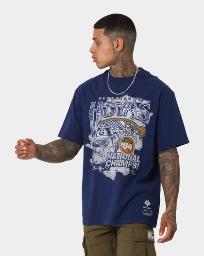 Mitchell & Ness Georgetown Hoyas '84 Champions T-Shirt Navy