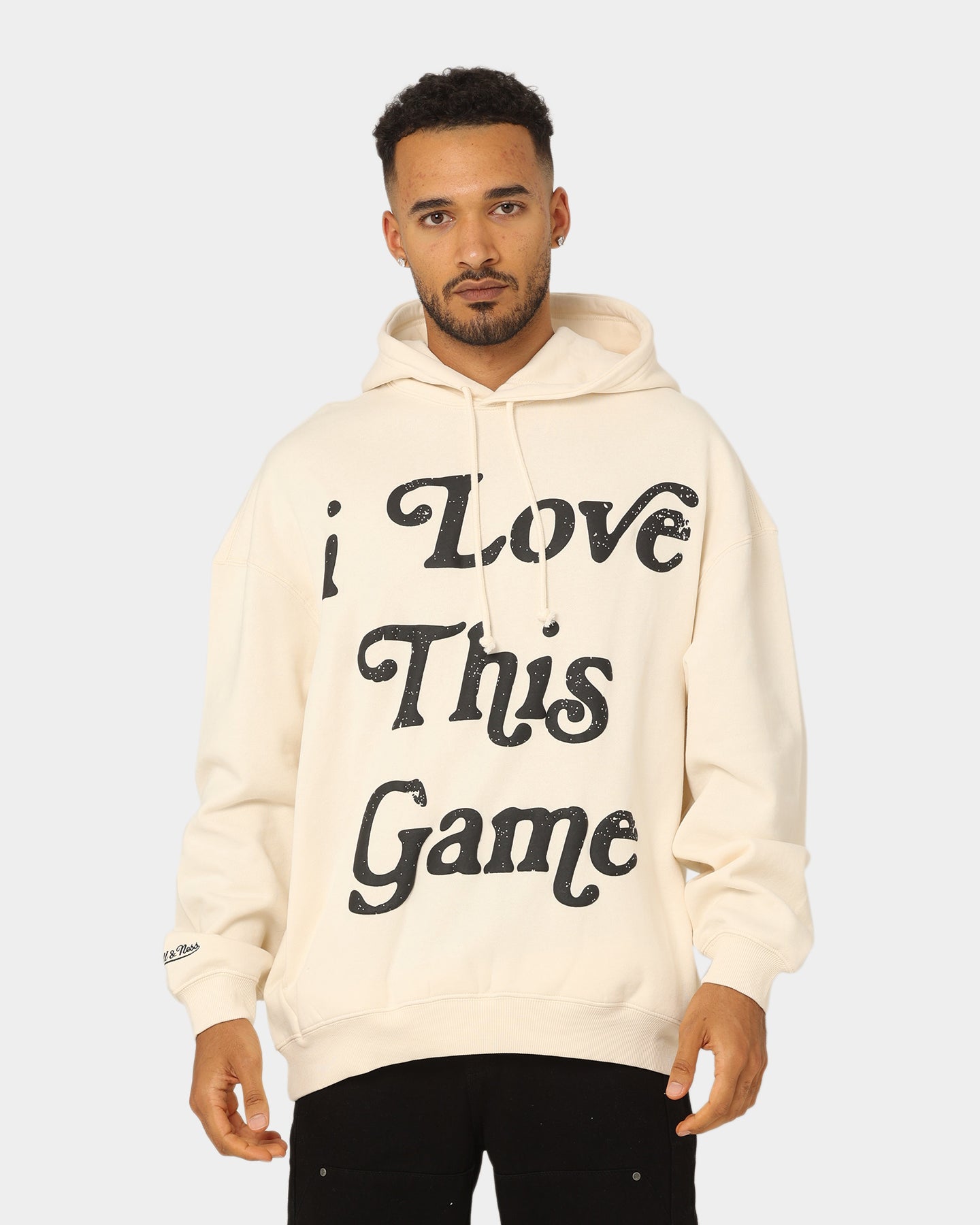 Mitchell & Ness I Love This Game Hoodie Unbleached | Culture Kings US