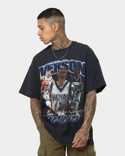 Mitchell & Ness Allen 'The Answer' Iverson Georgetown Hoyas T-Shirt Faded Black