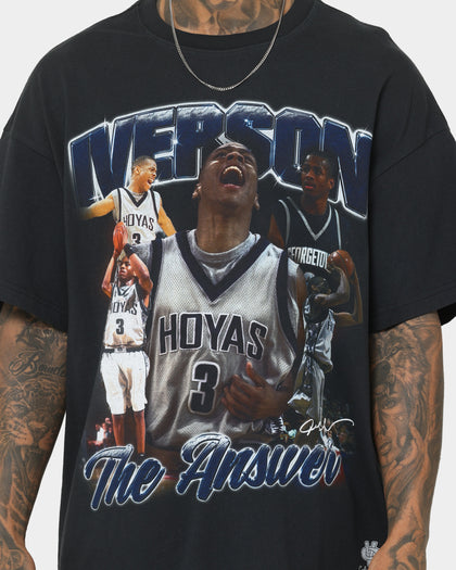 Mitchell & Ness Allen 'The Answer' Iverson Georgetown Hoyas T-Shirt Faded Black