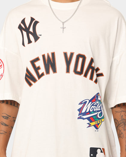 Majestic Athletic New York Yankees World Series Champs Graphic T-Shirt Vintage White