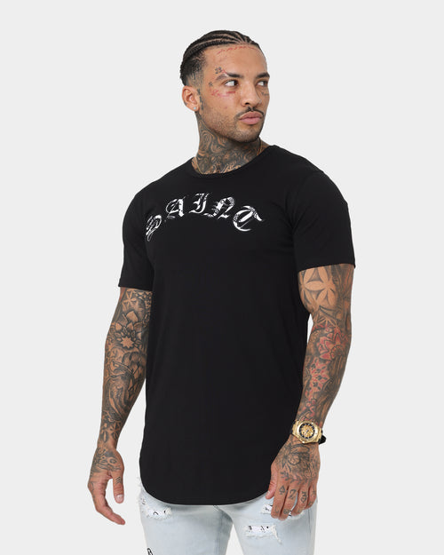 Saint Morta Gothic Paisley El Duplo Short Sleeve T-Shirt Black/White