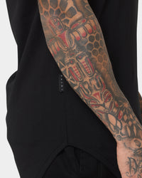 Saint Morta Gothic Rhinestone T-Shirt Black/Black