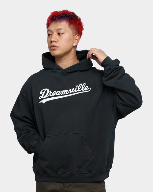 Dreamville Dreamville Logo Vintage Hoodie Washed Black