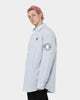 Fred Perry X Raf Simons Oversized Patched Shirt Cloud Blue