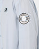 Fred Perry X Raf Simons Oversized Patched Shirt Cloud Blue